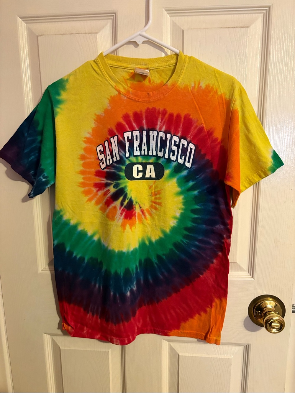 San Francisco CA Tie-Dye Short Sleeve Tee - Multicolor